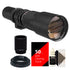 Bower 500mm Telephoto Lens with Accessory Kit for Canon T2i, T3, T3i and T4i