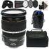 Canon EF-S 17-55mm f/2.8 IS USM Lens with Vivitar 77mm UV CPL ND8 Filter Kit and Accessory Bundle