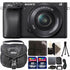 Sony Alpha a6400 24.2MP Wi-Fi Mirrorless Digital Camera with 16-50mm Lens and Acc. Kit