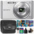 Sony Cyber-Shot DSC-W830 20.1MP Digital Camera Silver with Photo Editing and Kids Scrapbooking Collection Softwares Kit