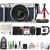 FUJIFILM X-A7 24.2MP APS-C CMOS Sensor Mirrorless Digital Camera With 15-45mm Lens Navy Blue + Action Sport Grip Kit