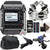 Zoom F1-LP 2-Input / 2-Track Portable Digital Handy Multitrack Field Recorder with Lavalier Microphone + Zoom XYH-5 - X/Y Microphone Capsule + Zoom SMF-1 Shock Mount + 32GB MicroSD Card + AAA Batteries + Case + CleaningKit