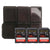 SanDisk Extreme Pro 128GB SDXC UHS-I V30 200MB/s Class 10 Memory Card - 3 Count + Memory Card Holder