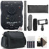 Zoom U-22 Ultracompact 2x2 USB Handy Audio Interface + Boya BY-BM6060 Shotgun Microphone + Rechrgeable Battery + Case + Cleaning Kit