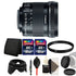Canon EF-S 10-18mm f/4.5-5.6 IS STM Lens with 32GB Accessory Bundle For Canon DSLR Cameras