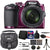 Nikon Coolpix B500 16MP Digital Camera + Extra Batteries + Top Accessories Plum