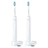 2x Philips Sonicare 3100 Rechargeable Electric Toothbrush, White HX3681/07