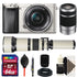 Sony Alpha A6000 24.3MP Digital Camera Silver with 16-50mm Lens, 55-210mm Lens, 650-1300mm Lens and Accessory Bundle