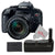 Canon EOS Rebel 24.2MP T7i DSLR Camera with 18-55mm Lens + Battery Grip + Extra Battery