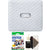 FUJIFILM INSTAX Link Wide Smartphone Printer (Ash White) + Instax Wide 2X10 Film + Cleaning Kit