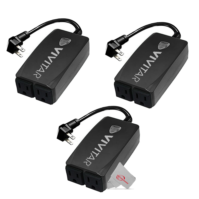 Vivitar Waterproof Outdoor Smart Plug, Black (HA-1011-STP)