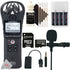 Zoom H1n 2-Input / 2-Track Portable Handy Recorder with Onboard X/Y Microphone and Lavalier Mic Accessory Kit