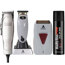 Andis 01690 Professional Fade Master Hair Clipper with Trimmer #74055, Shaver #17235 Bundle
