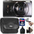Canon PowerShot ELPH 360 HS Digital Camera (Black) with Vivitar Pistol Grip Tabletop Tripod for Canon Nikon Sony Pentax Panasonic Camera Bundle