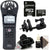 Zoom H1n 2-Input / 2-Track Portable Digital Handy Recorder With Built In Microphone +   Zoom MSM-1 Mic Stand Mount for Q4 Handy Video Recorder  +  ZOOM ACM-1 Action Camera Mount + 32GB MicroSD Card + 3pc Cleaning Kit