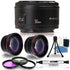 Canon 50 1.8 II Deluxe Accessory Kit for Canon DSLR + Advanced Accessory Kit
