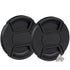 2-Pack 72mm Center Pinch Snap On Lens Cap Front Dust Cover for Canon Nikon Sony Fujifilm SLR Mirrorless Camera
