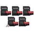 SanDisk Extreme Pro Memory Card 128GB Micro SDXC UHS-I U3 A2 V30 Micro SD Card with Adapter x5