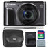 Canon PowerShot SX720 20.3MP Digital Camera Black with 8GB Memory Card and Camera Case