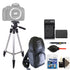 Tall Tripod+ Replacement for LP-E10 Battery + Lens Cleaner + Dust Blower + Universal Screen Protector + DSLR Backpack + 3pc Cleaning Kit