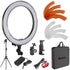 Vivitar 18-inch Outer Dimmable SMD LED Ring Light Lighting Kit with Color Filters
