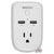5x Vivitar Smart Home Wi-Fi Outlet + 2 USB Ports Compatible with Alexa & Google Home No Hub Required