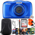 Nikon Coolpix W150  Waterproof Point and Shoot Digital Camera Blue Vloggers Best