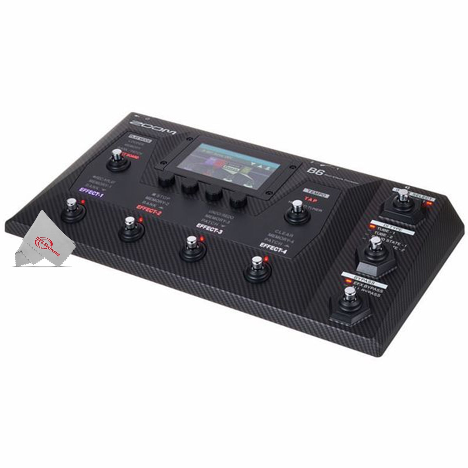 Zoom B6 Multi-Effects Processor for Electric Bass with FP02M