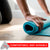 Vivitar PFV8277 5mm  High Density Foam Exercise Roll Up Mat Slip Resistant Surface Teal for Yoga Exercises