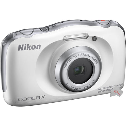 Nikon Coolpix W150 Waterproof Shockproof Point and Shoot Digital Camera White