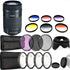 Canon EF-S 55-250mm f/4-5.6 IS STM Lens with Accessory Bundle for Canon SLR Cameras