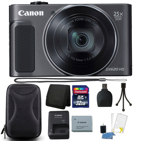 Canon PowerShot SX620 HS 20.2MP Digital Camera (Black) and
