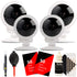 Four Vivitar IPC-117 Security 360 View Wi-Fi Capture Cameras with Complete Cleaning Accessory Kit