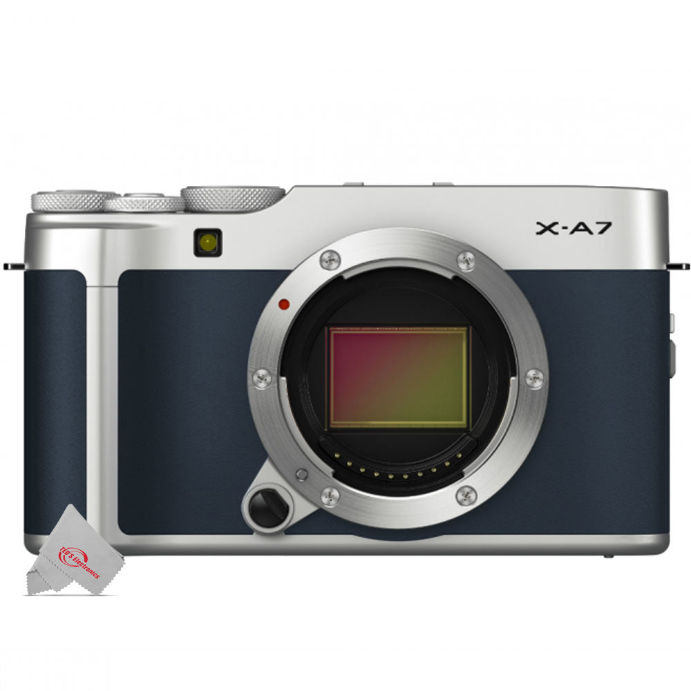 FUJIFILM X-A7 Mirrorless Digital Camera With 15-45mm lens Navy