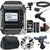 Zoom F1-LP 2-Input / 2-Track Portable Digital Handy Multitrack Field Recorder with Lavalier Microphone + Zoom XYH-5 - X/Y Microphone Capsule + Zoom SMF-1 Shock Mount + Zoom ECM-6 19.7' Extension Cable + 32GB MicroSD Card + AAA Batteries + Case