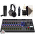 Zoom LiveTrak L-12 - 12-Channel Digital Mixer & Multitrack Recorder + Zoom ZDM-1 Podcast Mic Pack Accessory Bundle + 3pc Cleaning Kit