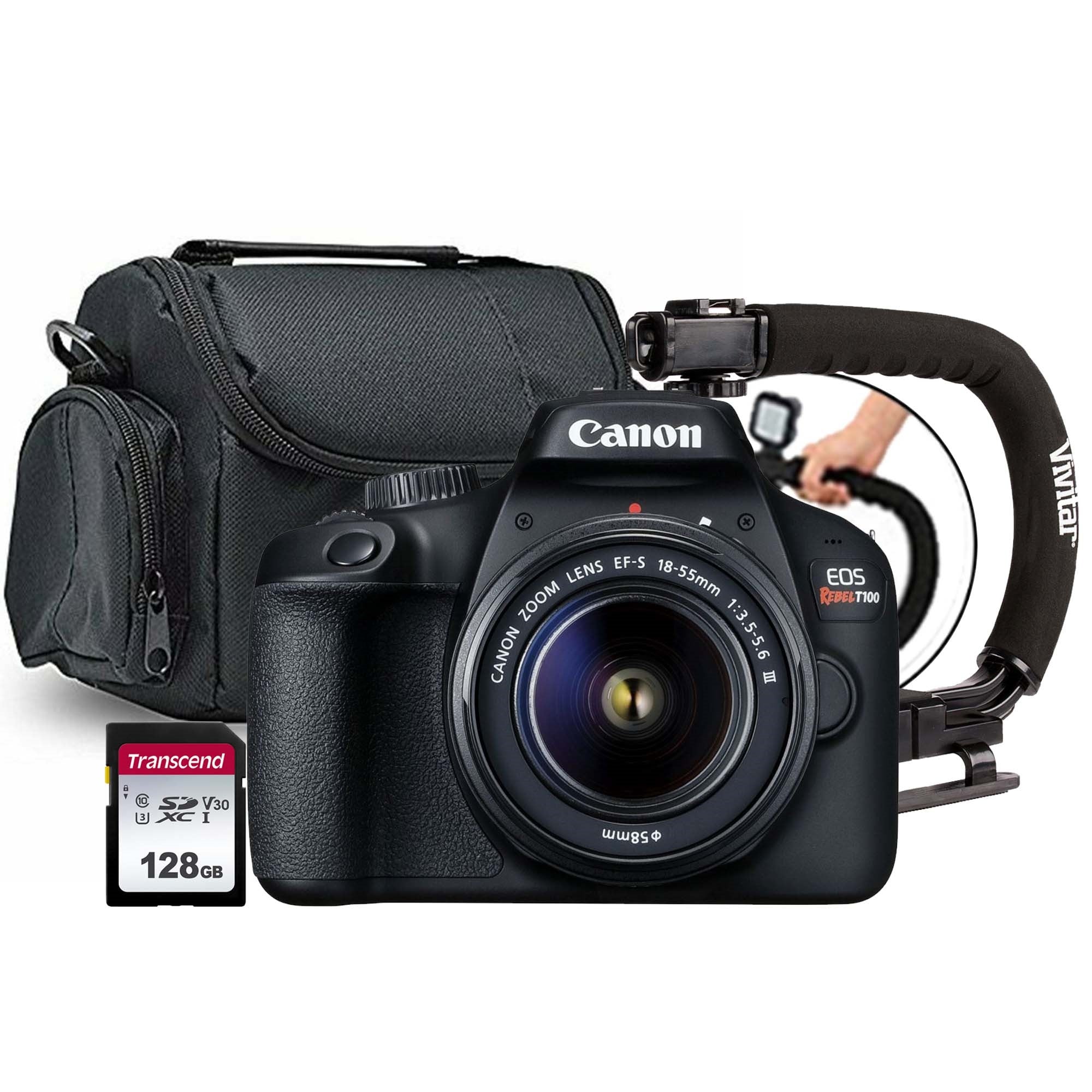 Canon EOS Rebel T100 with EF-S 18-55mm f/3.5-5.6 III Lens and