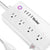 2x Vivitar Smart Home Smart Plug Power Strip 4 Wi-Fi Outlets + 4 USB Ports  No Hub Required