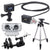 Zoom ECM-3 9.8' Extension Cable for Mic Capsule with Action Camera Mount +  ZOOM EXH-6 Dual XLR/TRS Combo Input Capsule + Zoom MSM-1 Mic Stand Mount + Tall Tripod