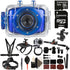Vivitar DVR783HD 5.1MP Waterproof Action Camera Camcorder Blue with 32GB Accessory Kit