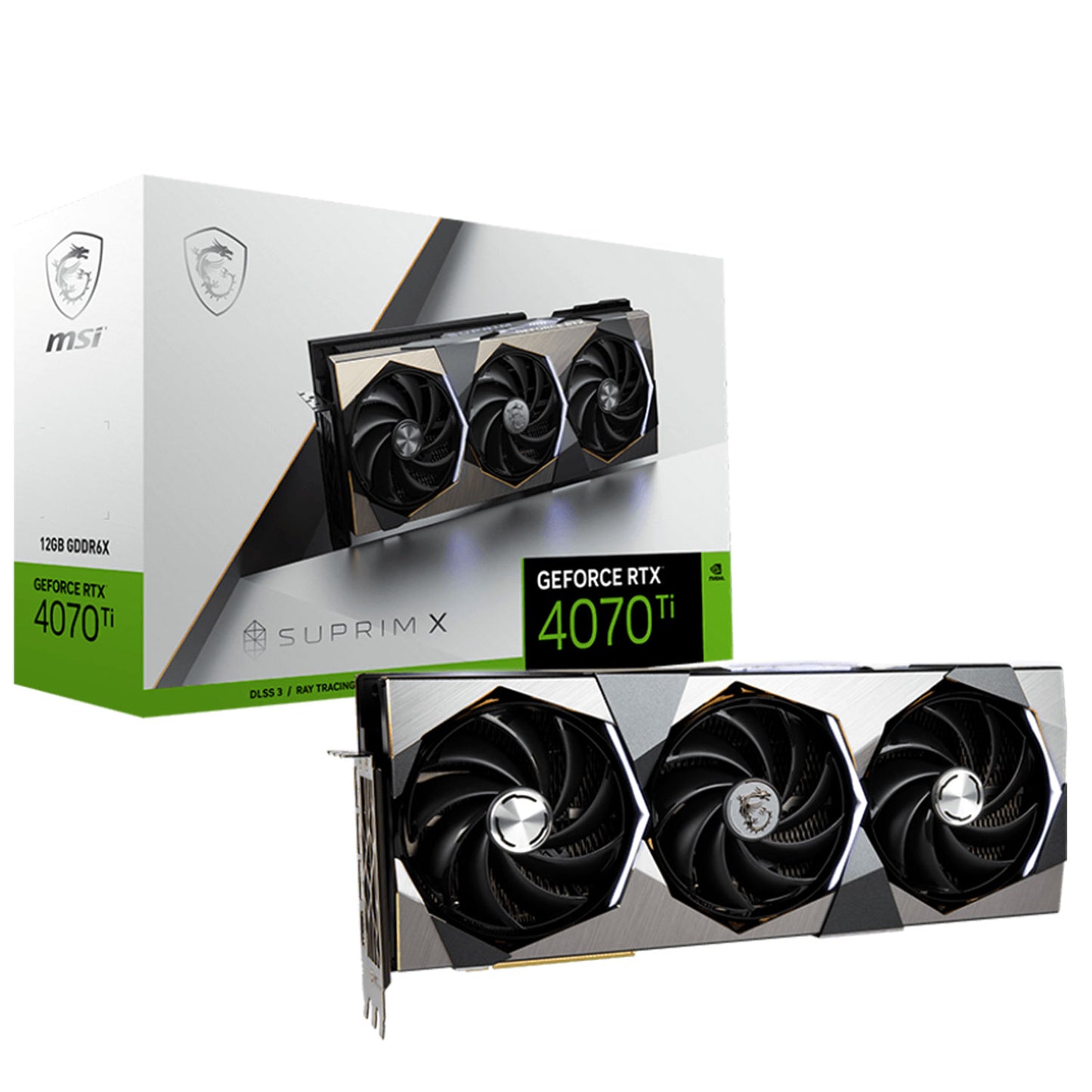 MSI Suprim GeForce RTX 4070 Ti 12GB GDDR6X PCI Express 4.0 Video Card RTX 4070 Ti SUPRIM SE 12G