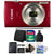 Canon IXUS 185 / ELPH 180 20MP Digital Camera Red with Accessory Bundle