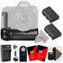 Vivitar Battery Power Grip and Two Replacement LP-E6 Battery Accessory Kit for Canon 6D Mark II