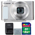 Canon PowerShot SX620 HS Digital Camera (White) + 8GB Memory Card