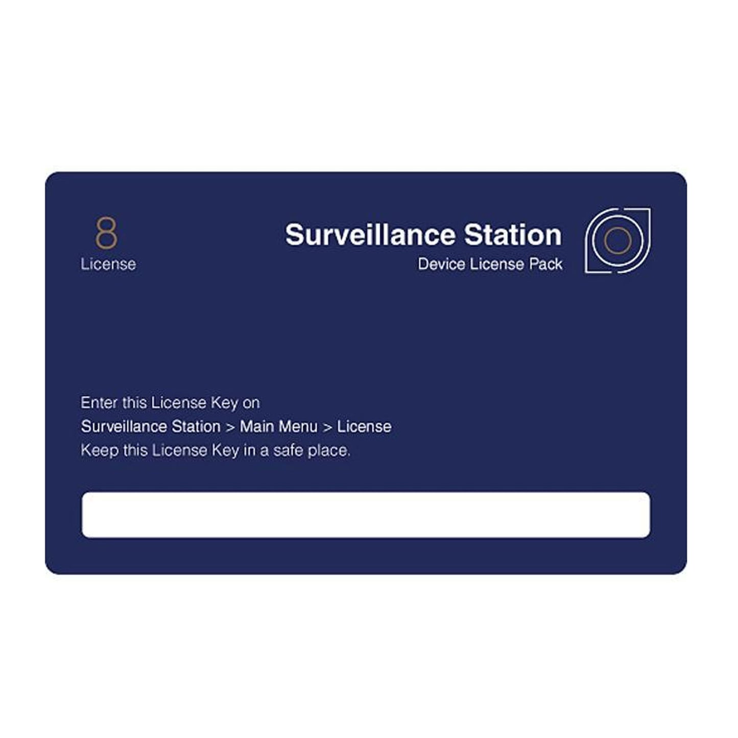 Synology CLP8 Camera License Pack - 1 code to connect up to 8 IP cameras