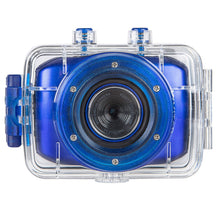 Vivitar DVR783HD Pro Waterproof Action Camcorder Blue w/ Helmet and Bike Mounts