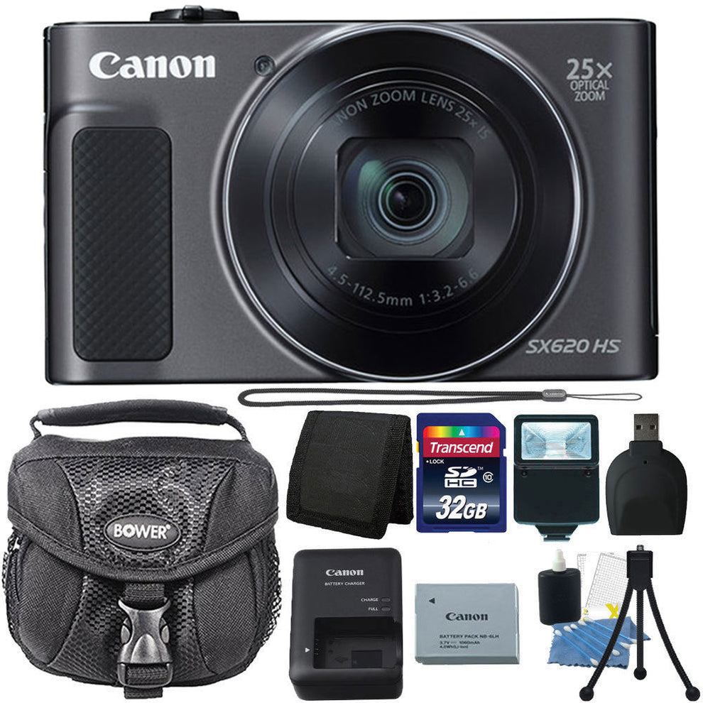 Canon PowerShot SX620 HS 20.2MP Digital Camera (Black) and Accessory K ...