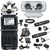 Zoom H5 4-Input / 4-Track Portable Handy Digital Recorder + ZOOM H5 Accessory Pack Microphone Windscreen Remote Control + ZOOM EXH-6 Dual XLR/TRS Combo Input Capsule + Two Boya BY-M4C Cardioid Lavalier Microphone + Zoom ECM-6 19.7' Extension Cable