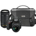 Nikon D3500 24.2MP Bluetooth D-SLR Camera with Nikon 18-55mm, 70-300mm Lens and Camera Case
