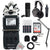 Zoom H5 4-Input / 4-Track Portable Handy Digital Recorder with Interchangeable X/Y Mic Capsule  + Boya BY-BA20 Aluminum Alloy Desk Holder Microphone Stand Bracket + Zoom ZDM-1 Podcast Mic Pack Accessory Bundle + 32GB Memory Card + Battery & Charger
